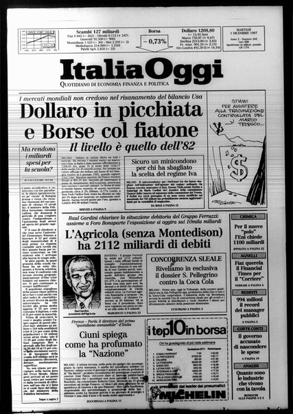 Italia oggi : quotidiano di economia finanza e politica